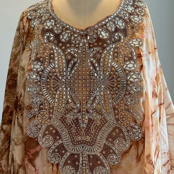 Kaftan - One Size- Side Open- Double Layers-Embroidery - Picture 9 of 10